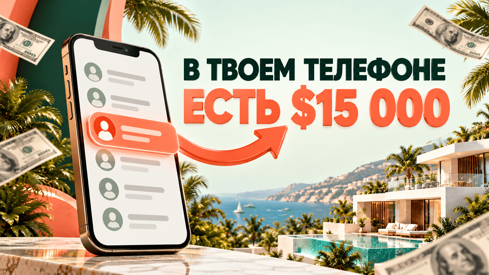 В вашем телефоне есть контакт стоимостью до 15 000 долларов